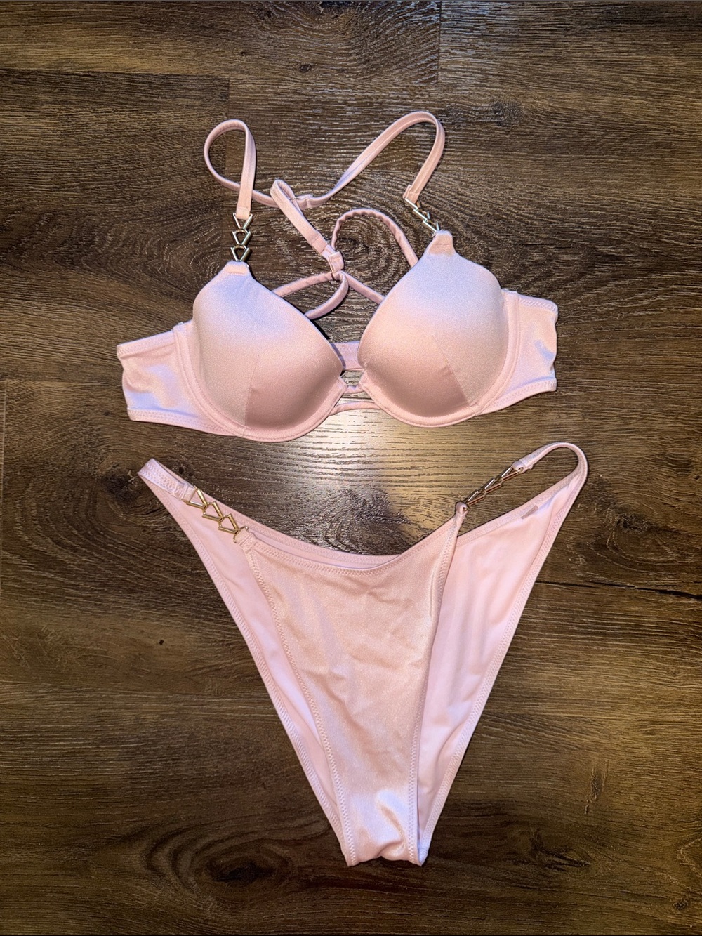 Victoria's Secret Light Pink Push-Up Bikini Set